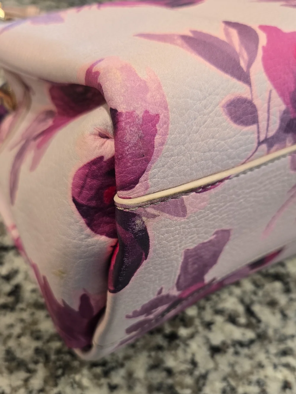 KATE SPADE NEW YORK EMERSON PLACE ROSES OLIVERA SATCHEL/ CROSSBODY PURSE.